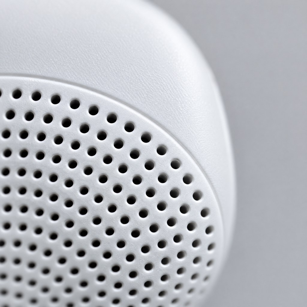 Close-up of the toik speaker grille