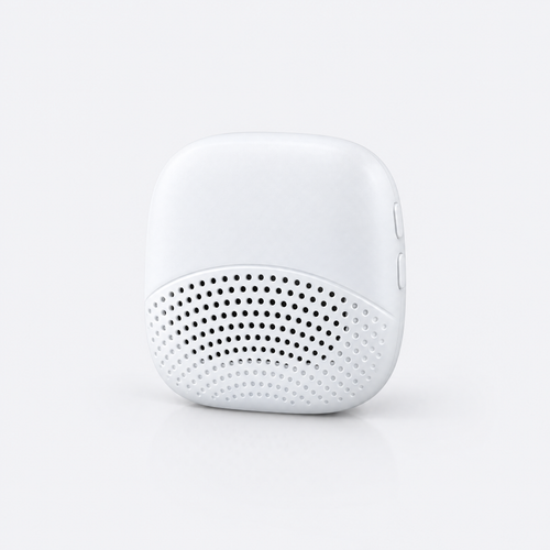 toik, the clip-on live AI translator, three-quarter view